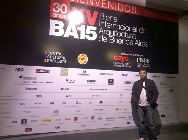 Rafael participou da 15ª Bienal de Arquitetura de Buenos Aires