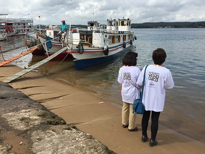 As pesquisadores japonesas no município de Penedo