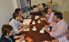 Reunião com as visitantes