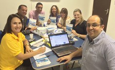 Comissão de Ensino das instituições participantes formada por Monica Meira, José Rui Machado, Daniel Silva, Flavia Scigliano, Camila Braga, Eliane Aparecida Campesatto e Alexandre Correia