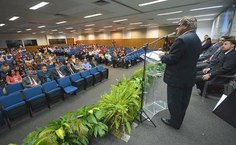 Walter da Silva Jorge João, presidente do Conselho Federal de Farmácia, abriu o evento