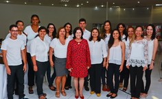 Equipe da Edufal no lançamento da  7ª Bienal Internacional do Livro de Alagoas
