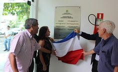 Descerramento da placa do prédio do Projeto Forpetro