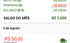 Tela Lancamentos - QuantoGastei