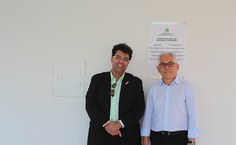 Alexandre Safadi, da Fundepes, e o reitor da Ufal, Eurico Lôbo