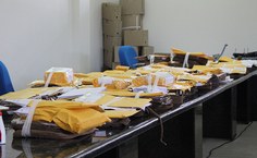 Material lacrado que foi utilizado na consulta pública