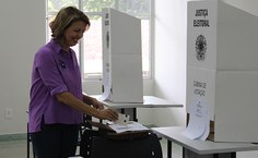 A candidata Valéria Correia