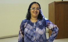 Diretora do Instituto de Química e Tecnologia (IQB), Francine Santos de Paula, falou da importância do evento