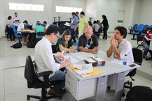 Votos estão sendo apurados no auditório do CIC