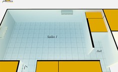 Perspectiva da Pinacoteca - Hall e Salão