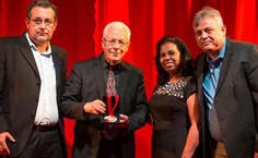 Erico Abreu, durante solenidade com representantes do sindicato do jornalismo e da Braskem