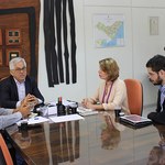 Reitor discute processo de transição com candidatos eleitos Valéria Correia e José Vieira