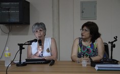 Professora Rita Namé e Ruth Vasconcelos, coordenadora do Ufal em Defesa da Vida