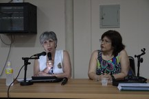 Professora Rita Namé e Ruth Vasconcelos, coordenadora do Ufal em Defesa da Vida