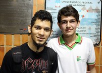 Alan Anderson, de 23 anos, foi convidado pelo professor Isnaldo Isaac para participar da Matfest na seção olímpica, dando palestras e conversando com os cerca de 170 estudantes das escolas do ensino fundamental e médio durante a semana