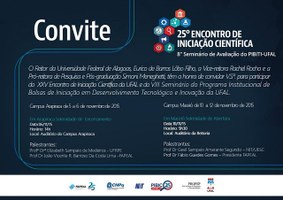 Ufal promove encontro de iniciação científica para celebrar 25 anos de implantação do Pibic