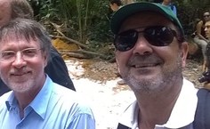 Com o coordenador-científico do projeto ATTO do lado do  Brasil, Antonio Manzi, do INPA