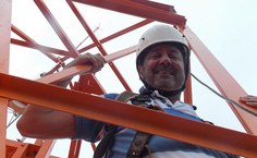 Roberto Lyra no topo da torre