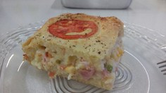 Torta salgada livre de gordura trans