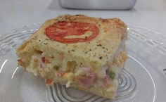 Torta salgada livre de gordura trans