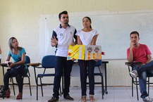 Cícera Oliveira e Affonso Tavares apresentaram Livro Sensorial adaptado