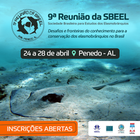 Estão abertas as inscrições para a reunião da Sociedade Brasileira para o Estudo dos Elasmobrânquios