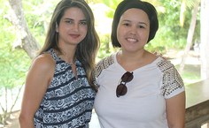 Professora Juliana Donato com a vice-coordenadora do curso de Design, Thaisa Sampaio