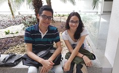 Bruno Peixoto e Maria Luiza Malta ansiosos para começar os estudos