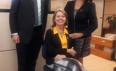 A reitora Valéria Correia com os pró reitores Flávio Domingos (Proginst) e Sandra Regina da Paz (Prograd)