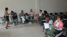 Servidores da Proest durante o curso de políticas afirmativas