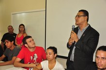 Vice reitor José Vieira também esteve presente e falou sobre a gravidade do fato ocorrido no Ichca