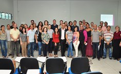 Momento de confraternização entre os coordenadores.