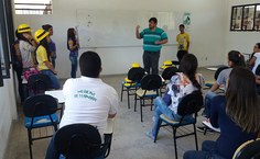 Alunos receberam orientações com colaboração do curso de Medicina Veterinária