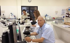 Pesquisadores Carlos Azevedo, Emerson Soares e Themis Silva, no Ceca