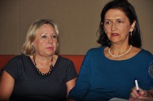 Coordenadores dos projetos e do seminário Wanda Hirai e Alice Araújo