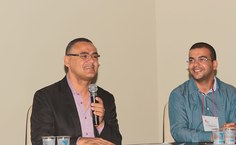 Vice reitor, José Vieira (esquerda), e professor Helson Sobrinho, coordenador do evento