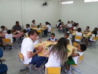 Crianças participantes do projeto têm entre três e dez anos e fazem parte do Centro Municipal de Educação Infantil Leda Collor