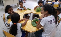 Horta Caseira Criança e Brincadeira, coordenada pela professora da Fanut, Leiko Asakura