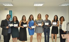 Premiados na inauguração da nova sede do Conselho.Fotos CAU AL