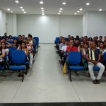 Voluntários participam de treinamento para o Caiite