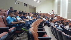 Estudantes de Matemática, Administração e das Engenharias acompanharam a palestra
