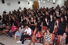 Estudantes na ocasião do juramento