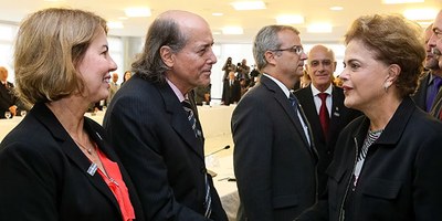 Dilma Rousseff recebeu os reitores no Palácio do Planalto (Foto Roberto Stuckert Filho/PR)