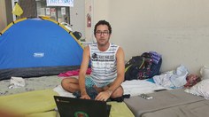 Felipe Santos, estudante de Geografia, reivindica mais assistência aos estudantes