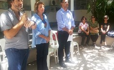 Ivanildo Piccoli, reitora Valéria Correia e os vice reitor José Vieira falaram sobre as primeiras ações da gestão