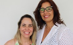 Liliane Valério e sua orientadora, Cleide Jane de Sá