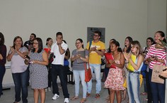 Estudantes prestigiam a reabertura
