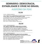 seminário Democracia, Estabilidade e Crise no Brasil