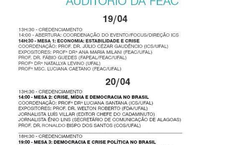 seminário Democracia, Estabilidade e Crise no Brasil