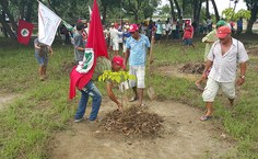 Trabalhadores rurais ajudaram a organizar o Bosque em Defesa da Vida